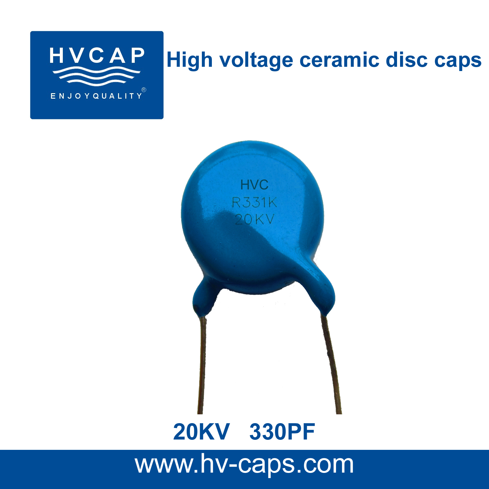 High Voltage Ceramic Disc Capacitor 20KV 330PF(20KV 331K)