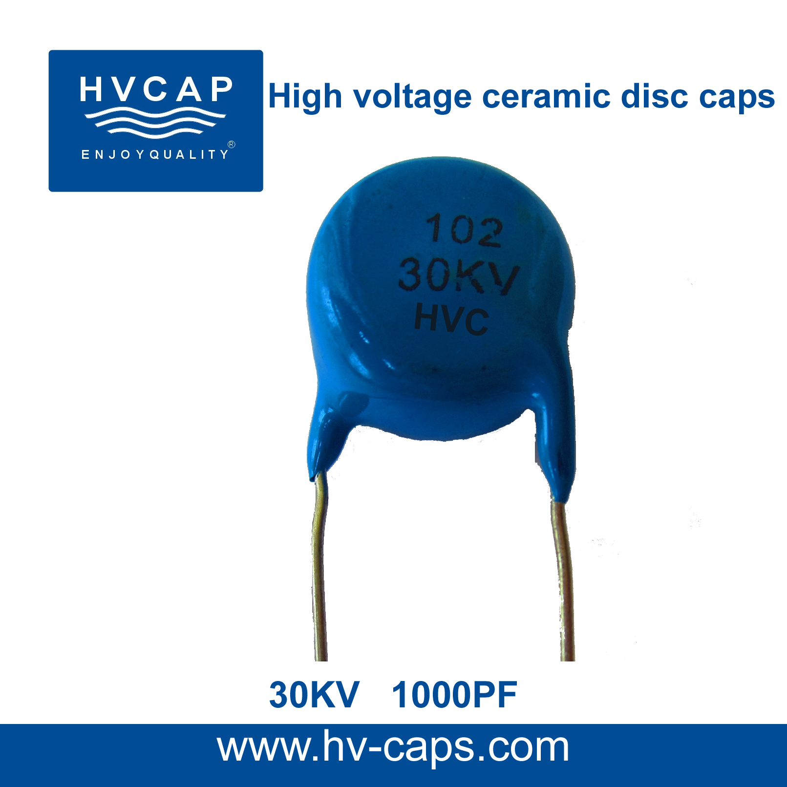 High Voltage Ceramic Disc Capacitor 30KV 1000PF(30KV 102M)