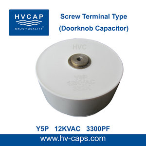 HV Ceramic Doorknob Capacitor 12KV AC 3300pf(12KV AC 332K)